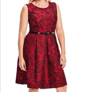 Great dress for the Holidays! TCP Womens Floral Jacquard Pleated Dress, Size S